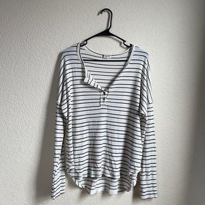 Black and white striped long sleeve
